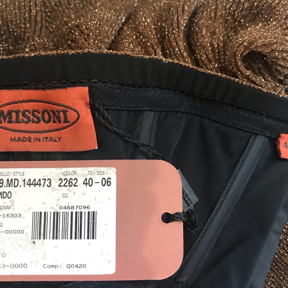 Missoni brown gold ruffle party dress - Picture 8 of 10